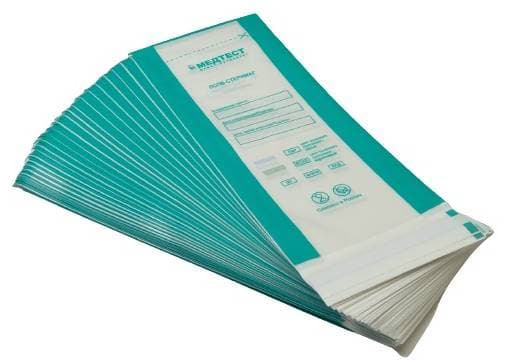 Крафт- пакеты ПСПВ-СТЕРИМАГ комбинированные для стерилизации 75х150 (100 шт) самоклеящиеся