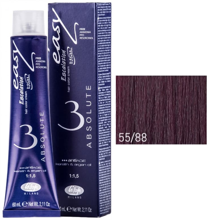 Lisap Absolute 55/88 интенсивный фиолетовый каштан 60 мл