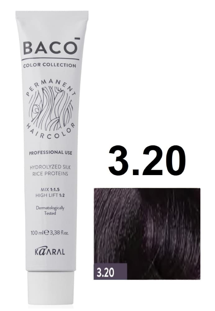 KAARAL Baco color  3.20 темный фиолетовый каштан 100 мл