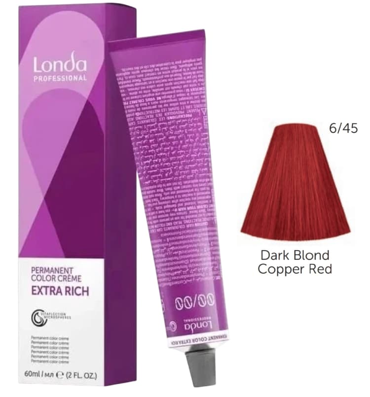 LONDACOLOR   6/45 темный блонд медно-красный