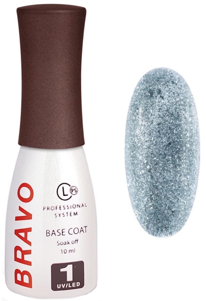 Bravo Цветное базовое покрытие EFFECT 03, Glitter 10мл 