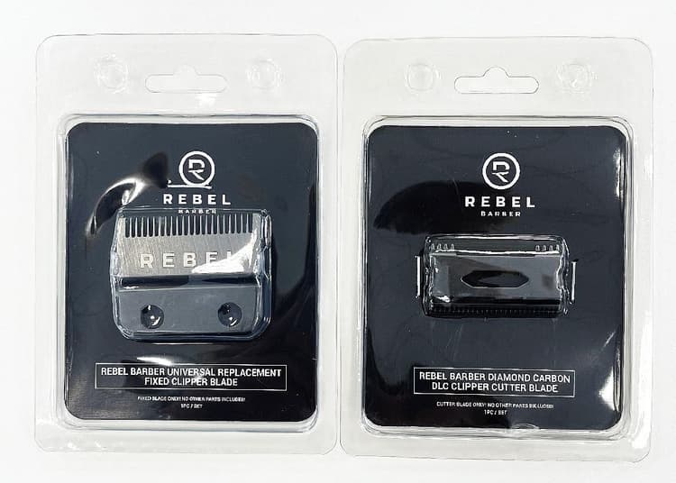 REBEL BARBER Комплект ножей (подвижный RB976 + неподвижный RB975) для машинок