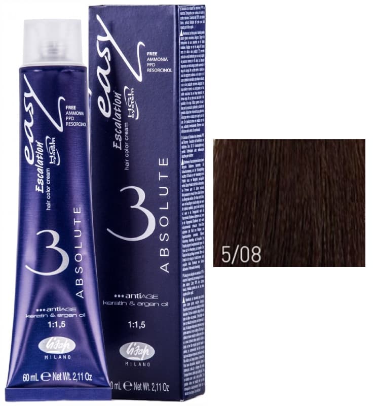 Lisap Absolute 5/08 светлый каштан ирисовый 60 мл