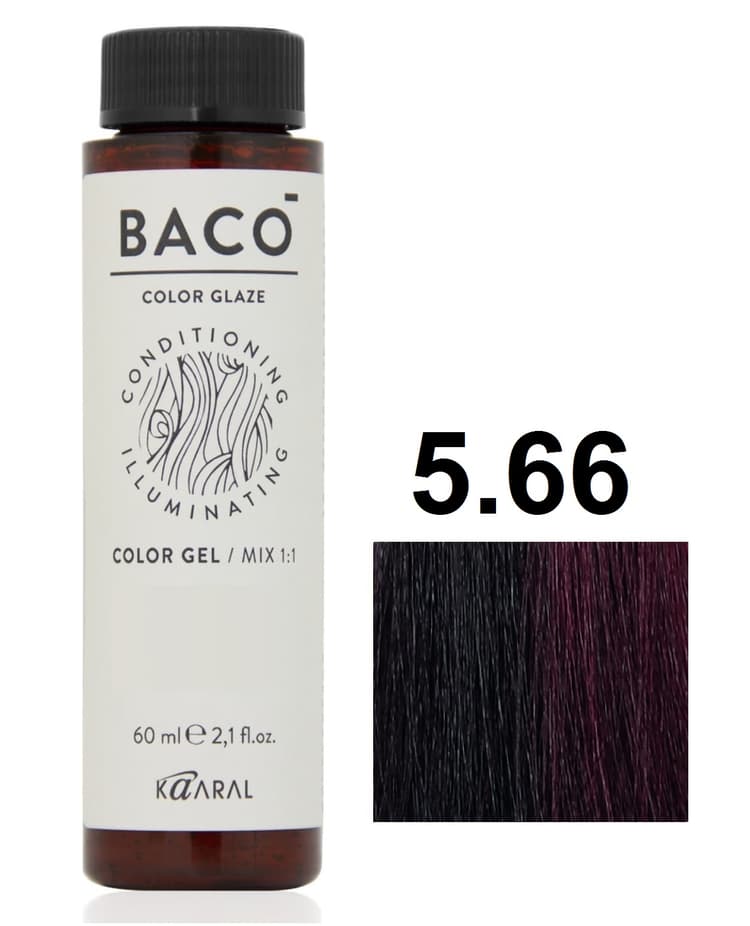 KAARAL Baco Color Glaze 5.66 светлый коричневый интенсивно-красный 60 мл
