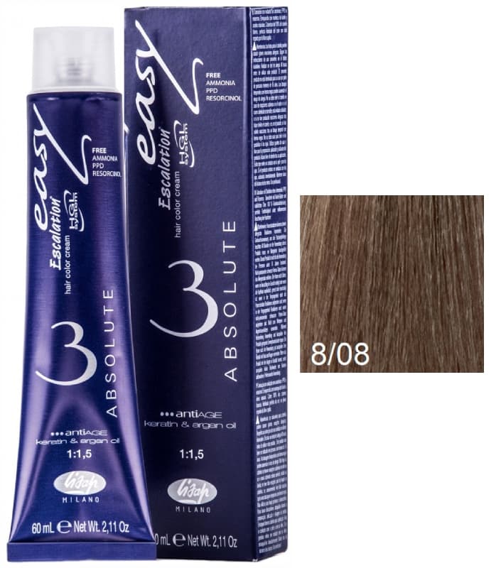 Lisap Absolute 8/08 светлый блондин ирисовый 60 мл