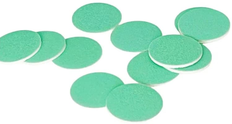 SMART Сменные файлы для педикюрного диска S Green Push UP 240 грит (50 шт)