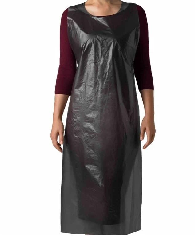 Чистовье Фартук одноразовый п/э черный 120*70 (50 шт/уп.)  