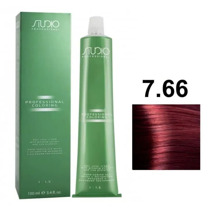 KAPOUS  Studio S 7.66 интенсивный красный блонд 100 мл