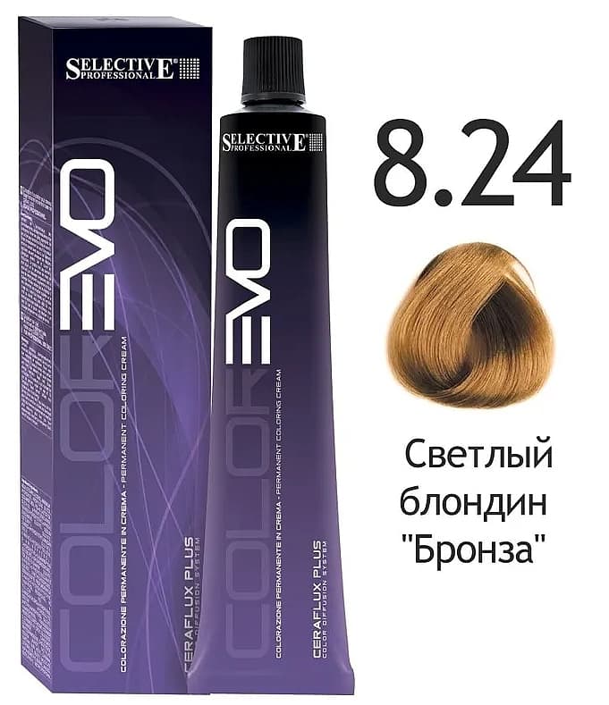 SELECTIVE COLOREVO 8.24  светлый блондин "бронза"