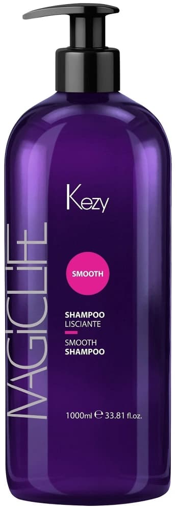 Kezy Magic Life Smooth / Шампунь разглаживающий для вьющихся, непослушных волоc 1000 мл