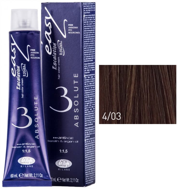 Lisap Absolute 4/03 шатен золотистый 60 мл