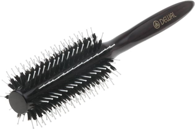 Dewal Брашинг деревянный, пласт. штифт + нат. щетина, d 22/56 мм, черный