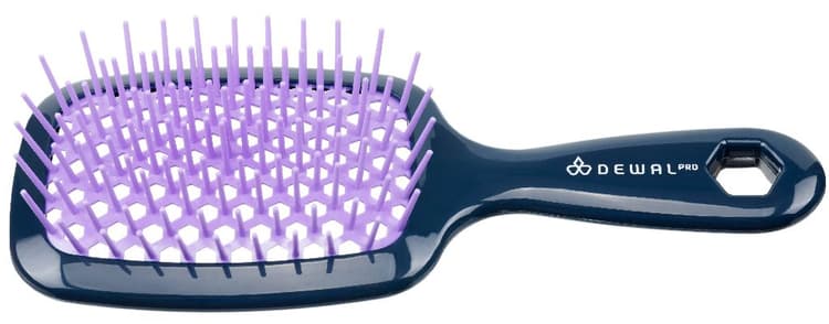 Dewal Щетка для укладки FIESTA пластиковая продувная, 11-рядная, цвет лаванда 