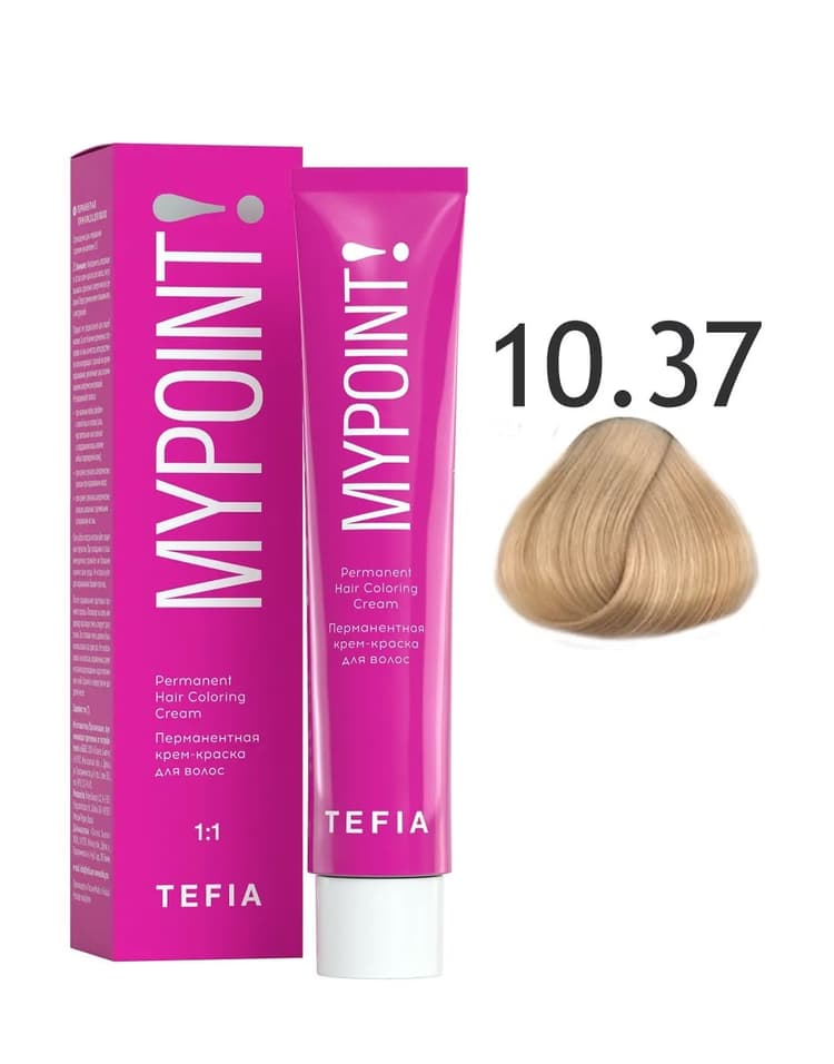 TEFIA MYPOINT 10.37 экстра светлый блондин золотисто-фиолетовый 60мл