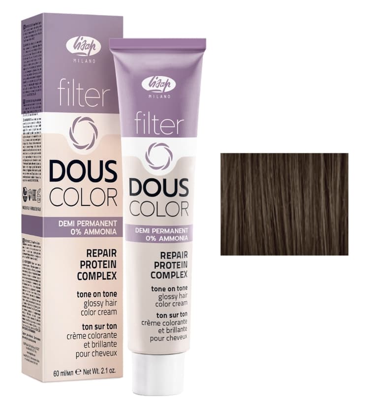 Lisap Filter Douscolor 7/0 блонд натуральный 60 мл