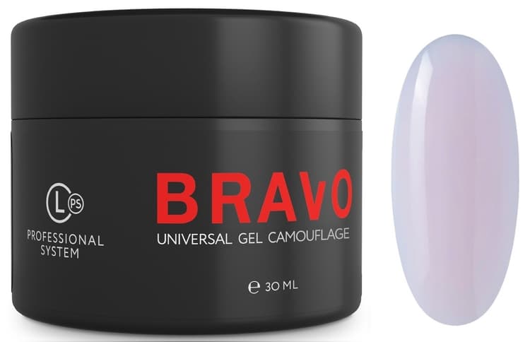Моделирующий (Bravo) Universal Gel Camouflage 30 гр, цв. молочно-розовый