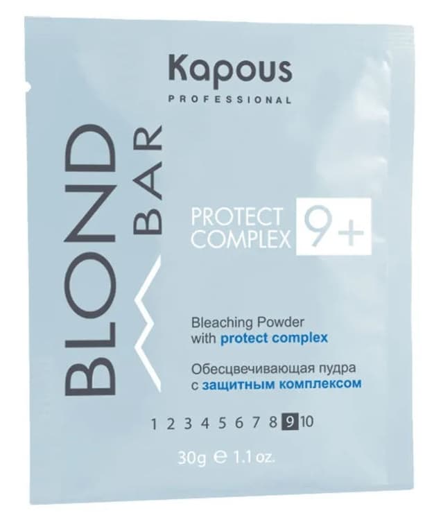 Kapous Blond Bar Обесцвечивающая пудра с защитным комплексом 9+ 30 гр. 