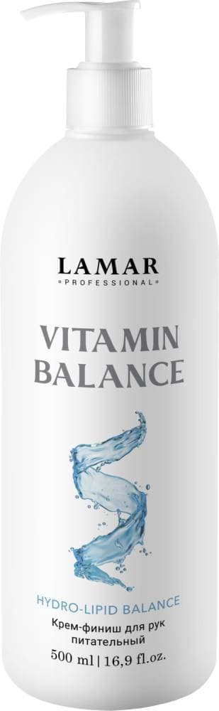 LAMAR Крем-финиш для рук питательный VITAMIN BALANCE, 500 мл
