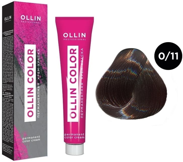 OLLIN COLOR   0/11 корректор пепельный 100 мл Перманентная крем-краска для волос