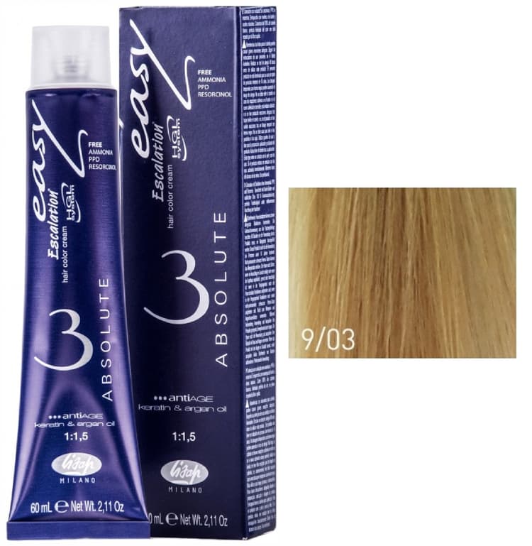 Lisap Absolute 9/03 очень светлый блондин золотистый 60 мл