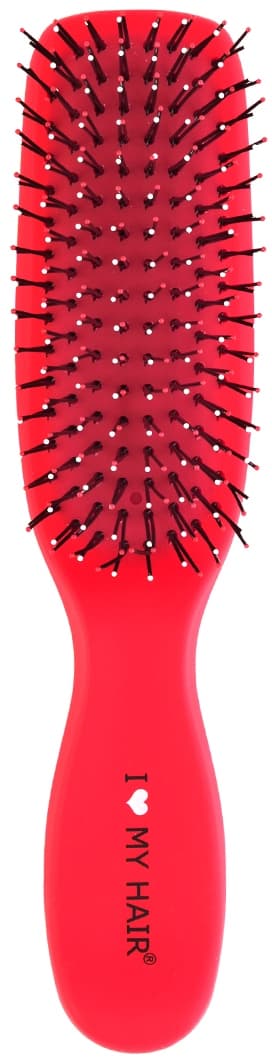 I Love My Hair SPIDER Щетка массажная красная микро, пластик soft touch, для мокрых и запутанных волос
