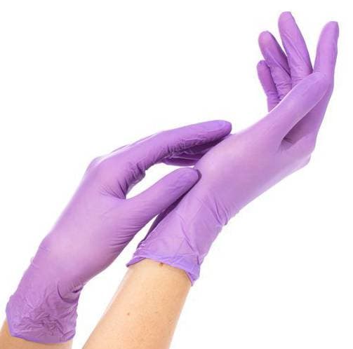 NitriMax Перчатки одноразовые нитриловые сиреневые, 3,8 г. XS 50 пар/уп.