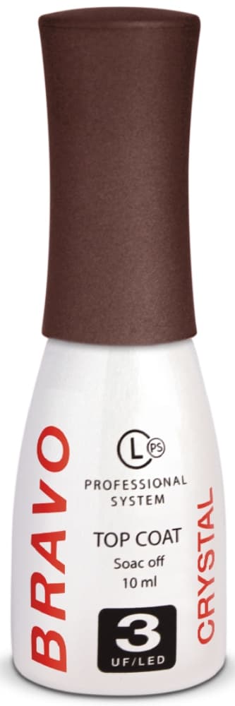Bravo Верхнее покрытие без липкого слоя CRYSTAL, 10мл. (жидкая консистенция)