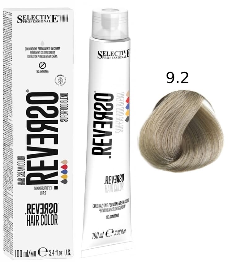 SELECTIVE Reverso Hair Color 9.2 Очень светлый блондин бежевый