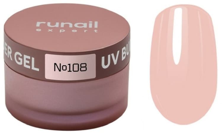 RuNail Expert Гель моделирующий UV BUILDER GEL №108, 50г банка