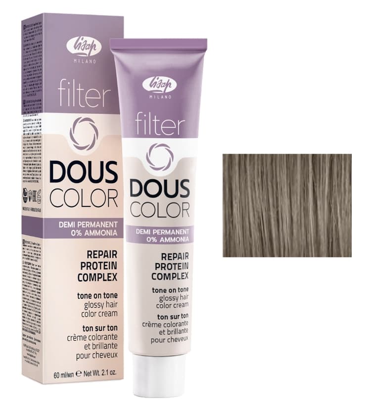 Lisap Filter Douscolor 8/28 светлый пепельный блонд жемчужный -  60 мл
