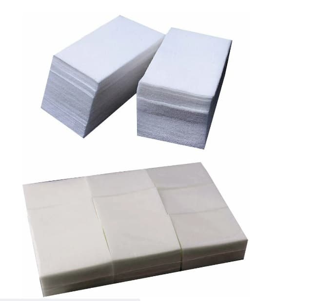 Салфетки безворсовые маникюрные для искусственных покрытий 4*6см 400шт/уп.