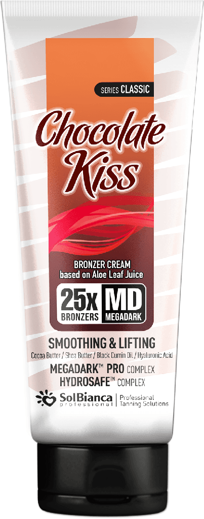 SolBianca Крем "Chocolate Kiss" с маслом какао, Ши, черного тмина, гиалуроновой кислотой и 25-бронзаторами 125 мл
