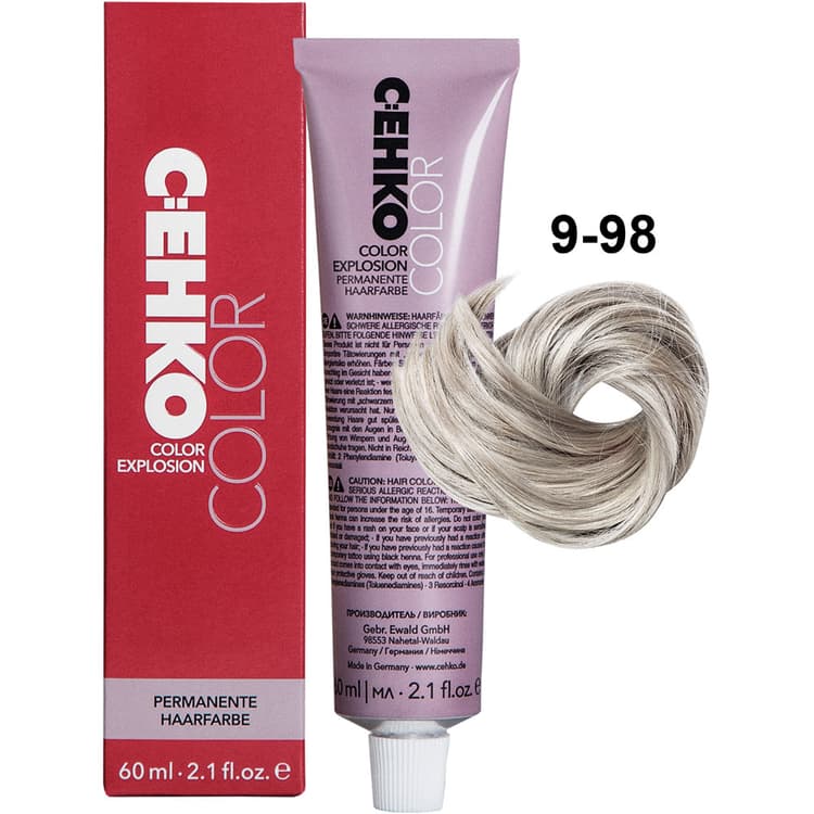 C:EHKO Color Explosion 9/98 Очень светлый блондин сандре-фиолетовый/Very Light Blond Cendre Violet 60 мл