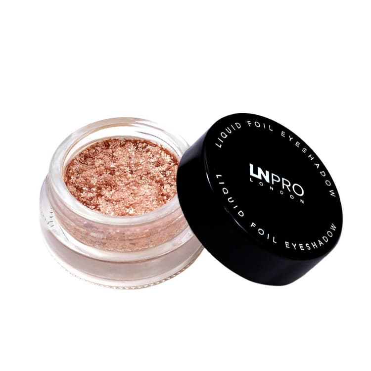 LN PRO Кремовые тени для век с эффектом фольги Liquid Foil Eyeshadow тон 102 сияющий розовый, 4,5гр.