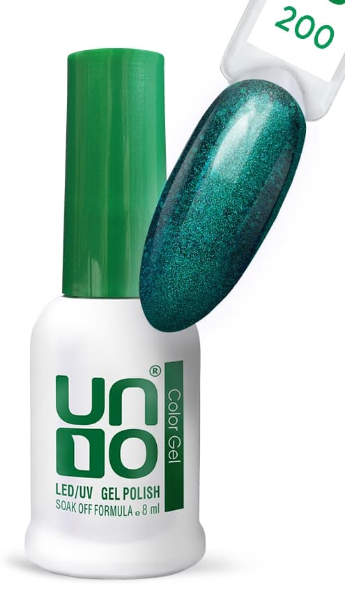 Гель-лак "Uno" - 200 Малахит - Malachite, 8мл.