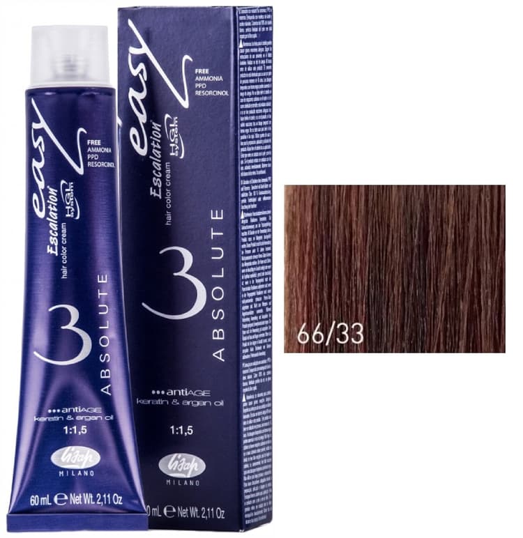 Lisap Absolute 66/33 темный блондин золотистый насыщенный 60 мл