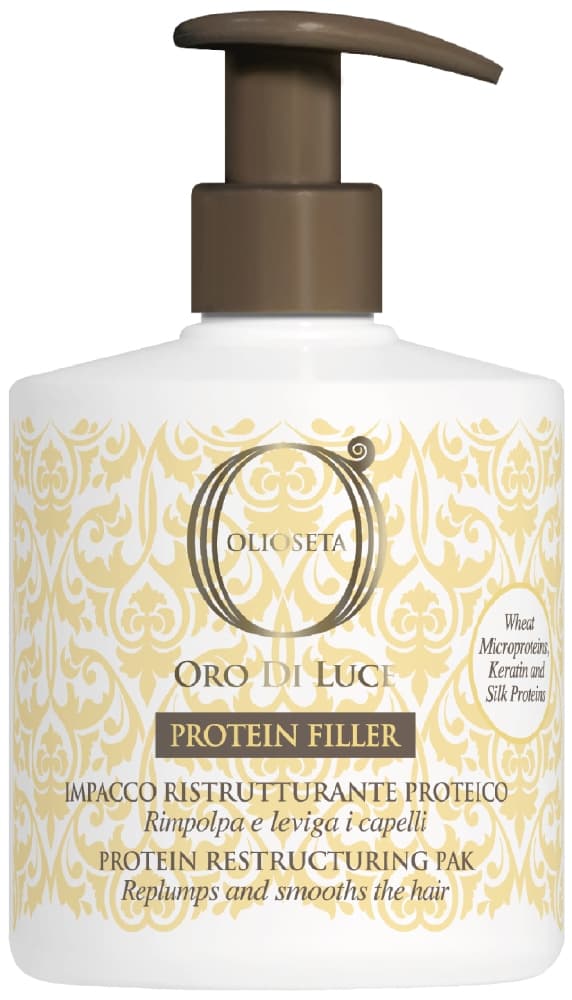 BAREX OLIOSETA Oro DI Luce / ПРОТЕИНОВЫЙ ФИЛЛЕР - микропротеины пшеницы, кератин и протеины шелка 500мл