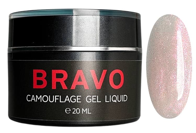 Bravo Моделирующий Camouflage Gel LIQUID №116 20 мл (с шиммером)