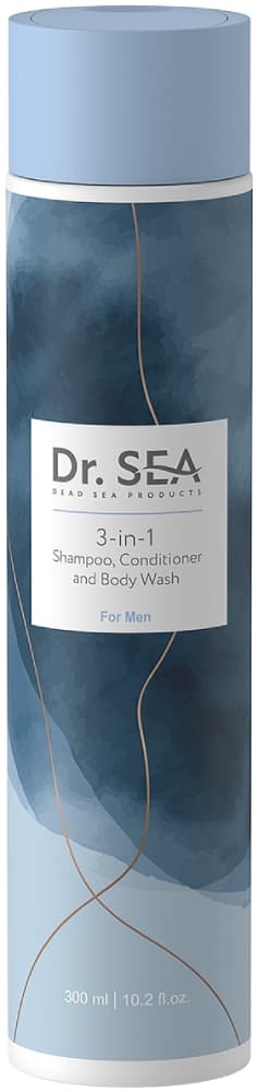 Dr. Sea 3 в 1 для мужчин: шампунь, кондиционер и гель для душа 300 мл 