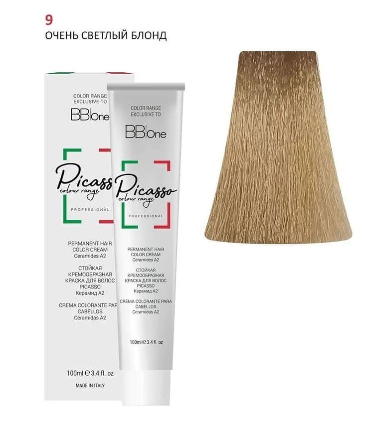 PICASSO 9 Natural Very Light Blond Крем-краска перманентная