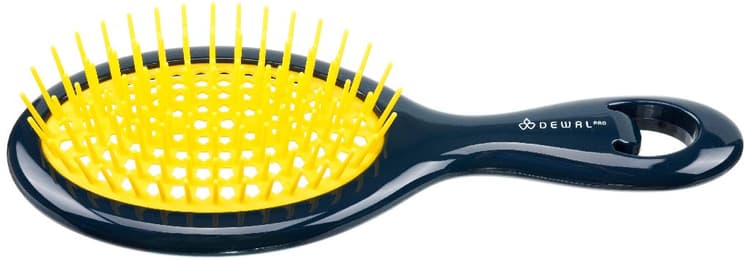 Dewal Щетка для укладки FIESTA пластиковая продувная, 10-рядная, цв.манго 