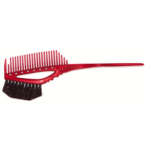 Y.S.Park Кисть с расческой для окрашивания Red