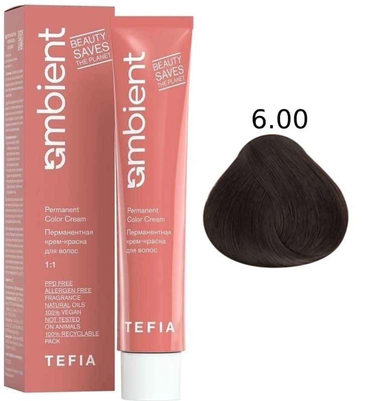 TEFIA AMBIENT 6.00 Темный блондин интенсивный натуральный 60 мл