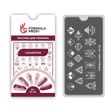 Formula Profi Пластина для стемпинга "Геометрия" 6,5*12,5см