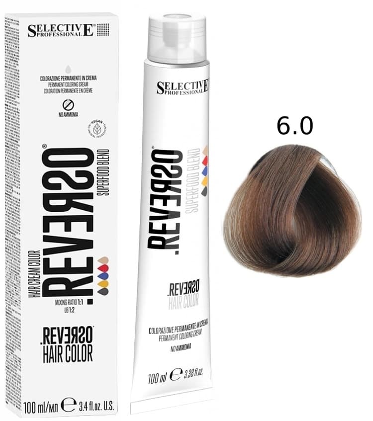 SELECTIVE Reverso Hair Color 6.0 Темный блондин