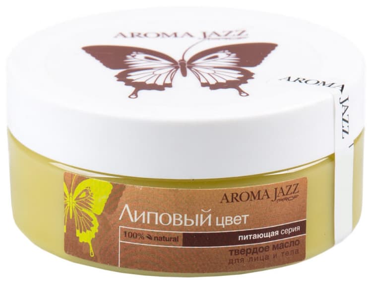 Aroma Jazz Твердое массаж. масло д/лица и тела "Липовый цвет" (антикуп. действие, омоложение) 150гр.
