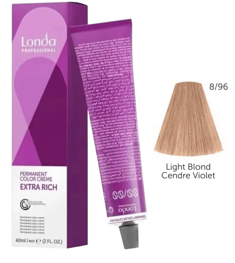 LONDACOLOR 8/96 светлый блонд сандрэ фиолетовый