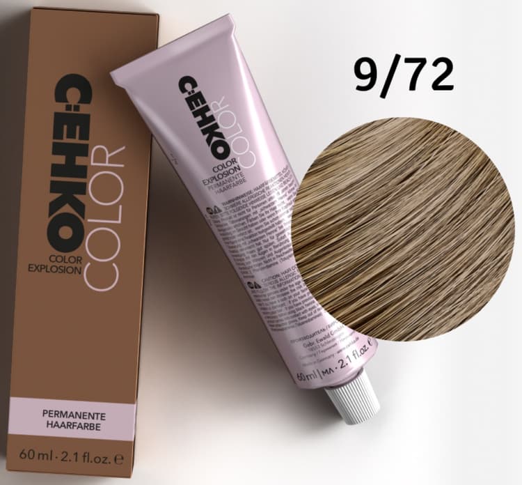 C:EHKO Color Explosion 9/72 Очень светлый блондин коричнево-пепельный 60 мл