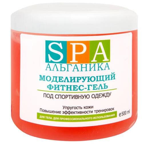 Альганика Моделирующий фитнес-гель для тела с экстрактами фукуса, плюща, кофеином, аллантоином 500мл