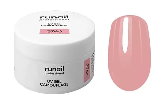 RuNail Камуфлирующий УФ-гель (цвет: Нежный лепесток), 30 г